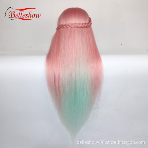 Hot sell synthetic long hair Mannequins Female Head,High quality salon hairdresser  mannequin head,training and styling head